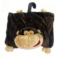 Kids Blanket With Monkey Soft Toy Pillow Pet Clearance SALE