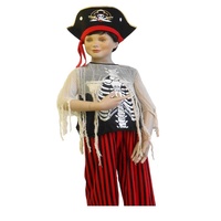 Pirate Skeleton Kids Costume Size 3-5