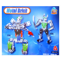 Metal Construction Toy Robot #1 220 Piece Building Set