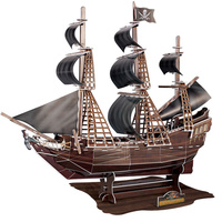  Pirate Ship Large 3D Cardboard Puzzle  The Black Pearl