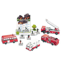 3D Puzzle Big Fire Action Cardboard Jigsaw Model