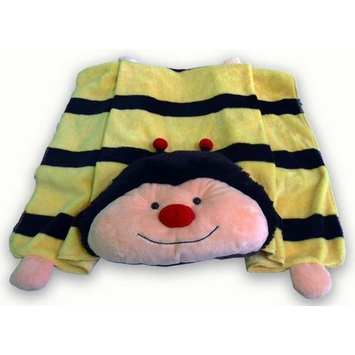 Pillow Pet Blanket With Soft Toy Pillow Bumble Bee